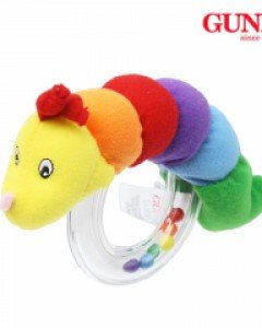 세일 건드정품 알록달록 애벌레 딸랑이(2개월부터)