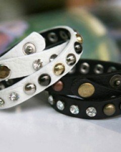 CB1139 시크트윈뱅글 팔찌 [가죽]