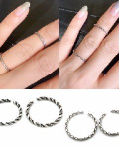 SR212 슬림트윈링SR 실버/은반지 무료배송