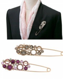 보석써클C 브로치 옷핀 무료배송