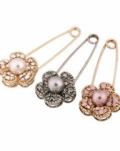 진주꽃C 브로치 옷핀 무료배송