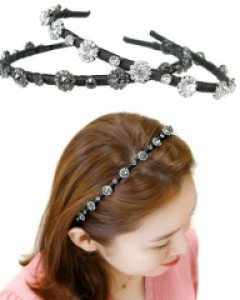 H-311 블랙아펠 머리띠 / 헤어밴드