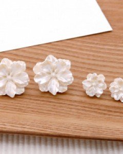CE1361 하얀꽃 귀걸이