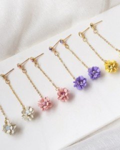 CE1403 가녀린꽃 귀걸이 / 귀찌