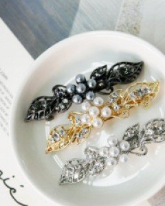 H-470  앤틱진주 자동핀 / 헤어핀 / 머리핀