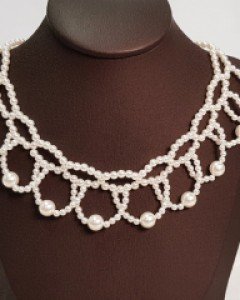 CN2051 지그재그 진주초커N 목걸이