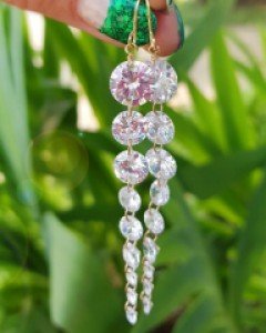 CE1415 나인롱크리스탈 귀걸이