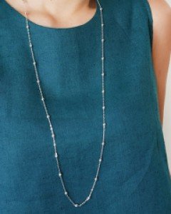 SN027 실버링볼 롱목걸이 무료배송