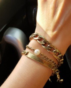 BN-B-05 앤틱진주골드3B 팔찌