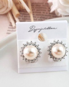 CE1461 단아한 한복진주 귀걸이 / 귀찌