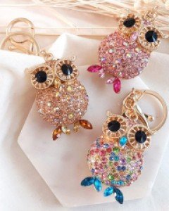 AC062 보석부엉이 키홀더 / 가방장식