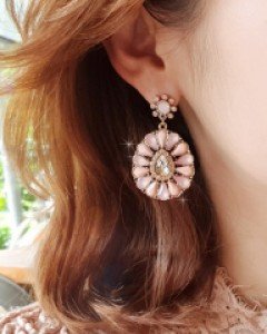 CE1464 핑크 샹그리아 귀걸이