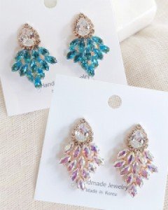 CE1483 보석 샹제리에 귀걸이