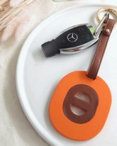 AC067 컬러 호른 키홀더 / 가죽 가방장식