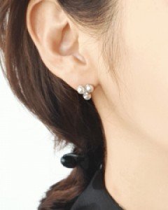 CE1495 방울방울 진주 귀걸이 / 귀찌