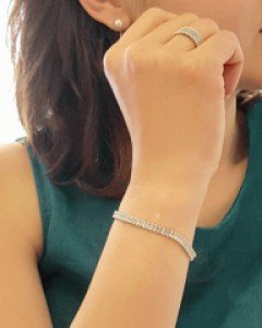 CB2086 롱사각 테니스 팔찌