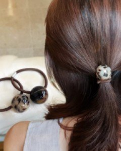 H-762 프랑스 볼볼 머리끈 / 헤어슈슈