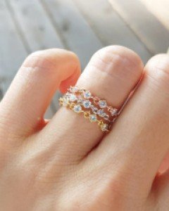 CR1223 프리사이즈 큐빅 패션반지