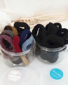 H-823 웨이브 머리끈 세트 / 헤어슈슈