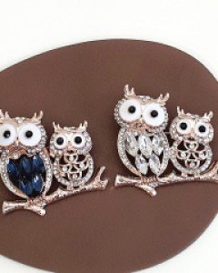 bc115 부엉이 가족C 브로치 / 4컬러 / 무료배송