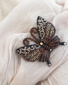 bc124 동화 속 반짝나비 브로치 / 7컬러