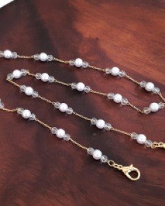 GR064 투명비즈 진주 마스크줄 스트랩 끈 고리 목걸이