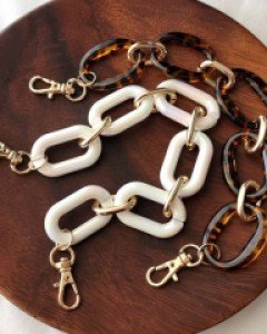 PA096 타원 호피 핸드폰 스트랩 2개세트