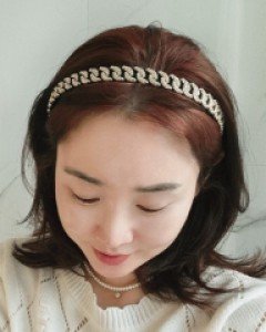 H-1219 럭셔리 보석 체인 머리띠 헤어밴드