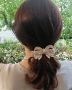 H-1230 럭셔리 스왈 리본 자동 헤어핀