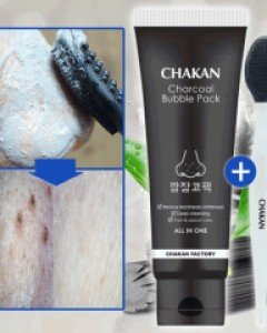 The best item for the blackhead, the sebum and the pores. Charcoal Bubble Pack
