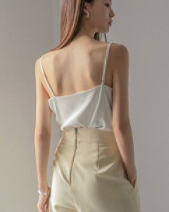 E2205 브이넥 슬리브리스