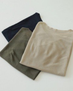 E2520 리안 립넥 시스루 나그랑 니트