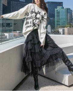 SK2211 티어드 스커트
