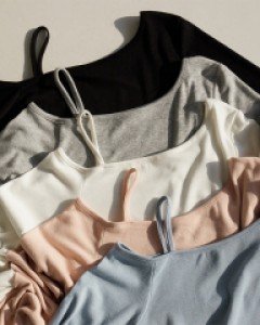 E2701 키드 언발 원 숄더 탑