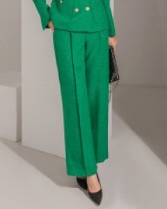 P2686 맥르 트위드 핀턱 와이드 롱 슬랙스