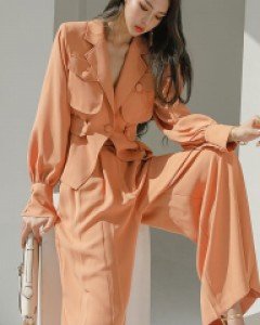 TP1360 마티 포켓 버튼싱글 자켓 쓰리피스(스트랩SET)