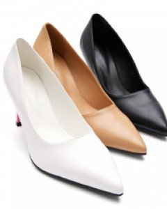 AR-3179 로덴 배색 스틸레토 하이힐 펌프스