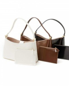 A-1535 쉬린 클래식 리얼 레더 숄더백(파우치SET)