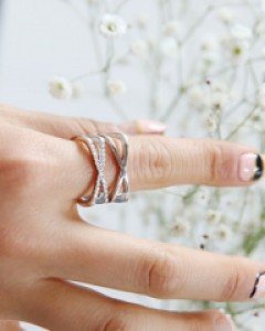 사각엑쓰 반지 (rg270)