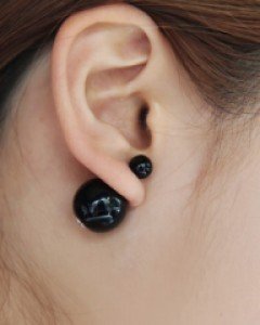 블랙홀 귀걸이 (er693)