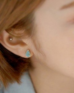 물방울원석 귀걸이 (er1478)