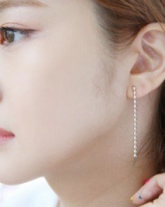 드롭군벌줄 귀걸이 (er1528)