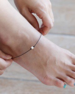 원 진주  은발찌 (ak071)