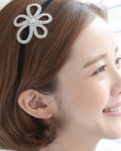 다섯잎큐빅 헤어밴드 (hb543)