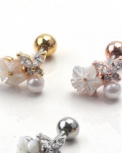 프롬 나비큐빅 피어싱 (pe132)