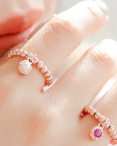 아르떼 탄생석 볼록 반지 (rg577)