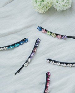 꽃블링 큐빅 헤어핀 2세트 (hp942)