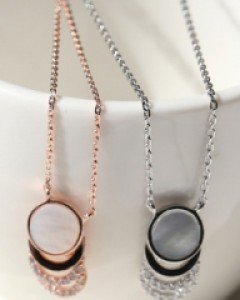 (실버925) 윌크 3개 써클 목걸이 (nk708)