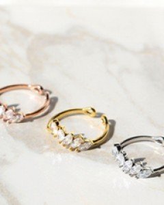 카시온 큐빅 뭉칭 반지 (rg625)