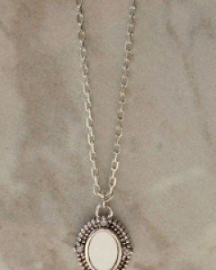 (실버925) 아이드 자개 목걸이 (nk715)